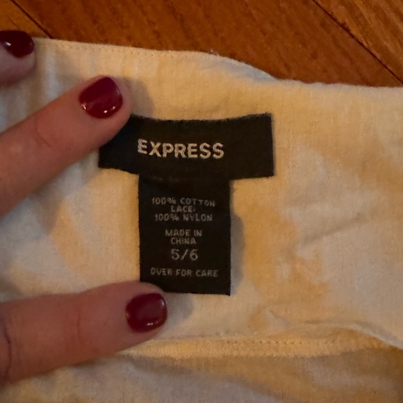 Express Tie Halter with Lace Trim - Picture 2 of 5